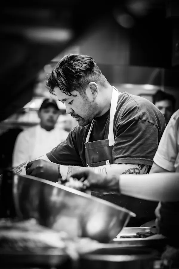 chef, cook, facial hair, cooking, beard, chef's uniform
