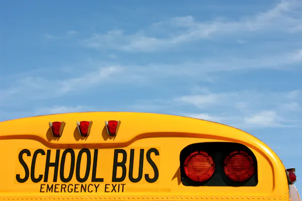 yellow, automotive lighting, automotive exterior, bus, automotive parking light, school bus