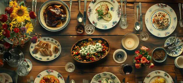 food, tableware, dishware, furniture, serveware, table