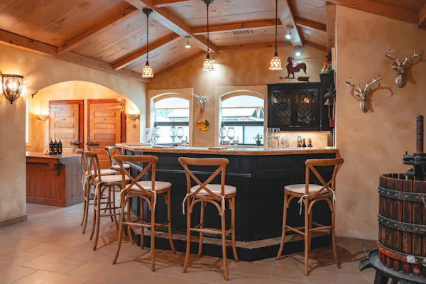 furniture, wood, flooring, bar stool, lighting, light fixture
