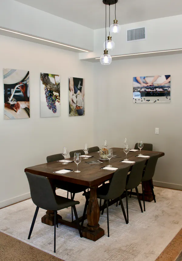 table, furniture, textile, lighting, picture frame, building