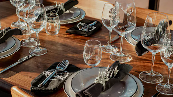 stemware, tableware, serveware, drinkware, dishware, cutlery