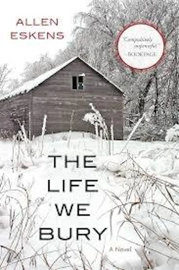 shed, book cover, publication, winter, photo caption, log cabin