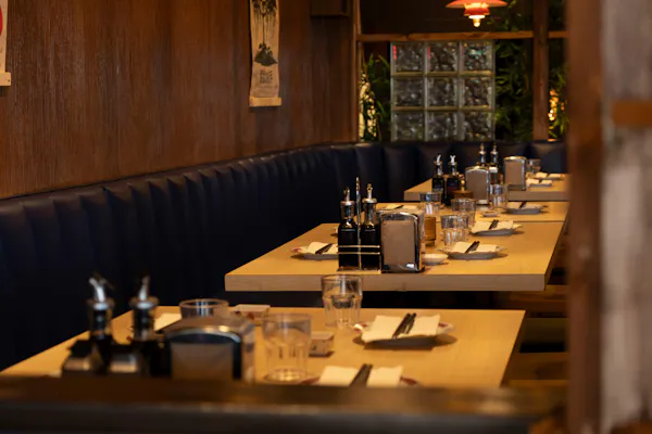 wood, furniture, table, barware, lighting, restaurant