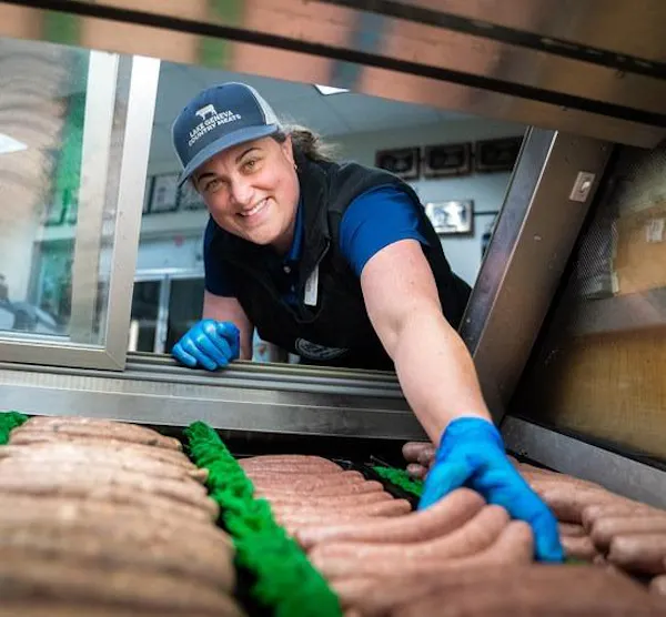 smile, food, cap, bratwurst, food processing, sausage