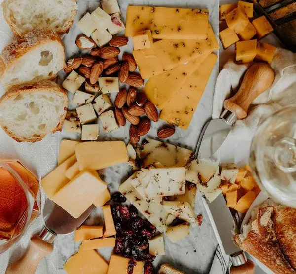 food, ingredient, tableware, fruit, cheese, dairy product