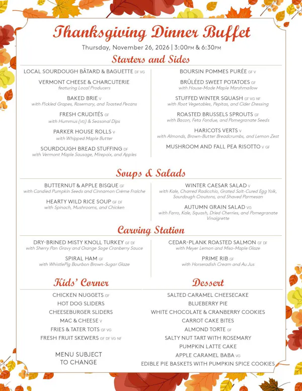 orange, restaurant menu