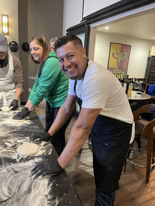 smile, chef, cook, cooking, apron, food