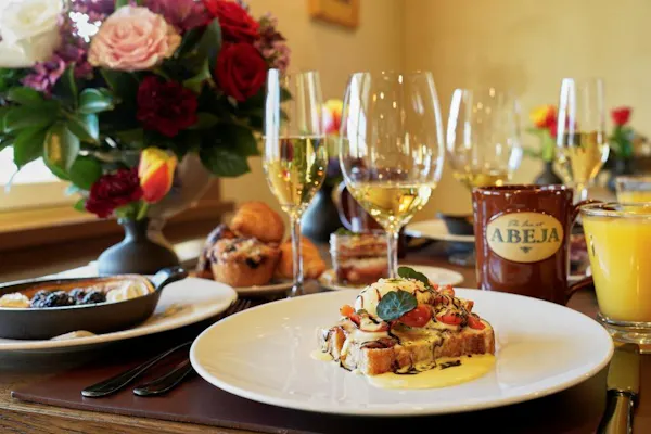food, tableware, table, furniture, drinkware, ingredient