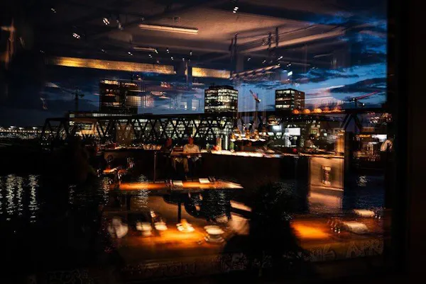 night, restaurant, evening, midnight