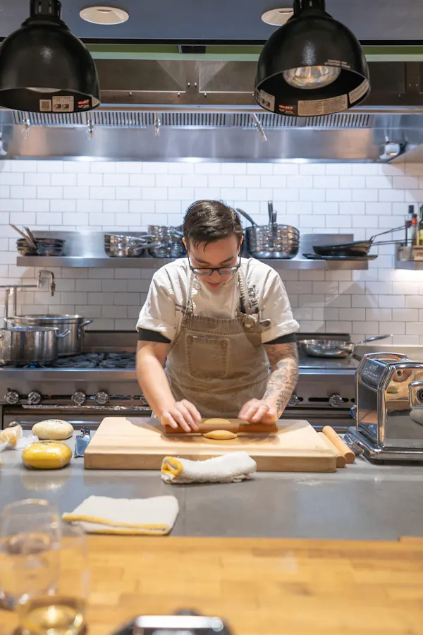 kitchen, chef, cook, cooking, countertop, tableware