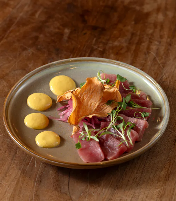 food, ingredient, meat, tableware, beef, prosciutto