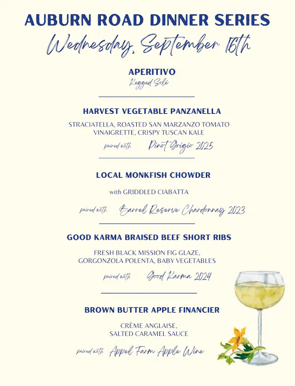 stemware, restaurant menu