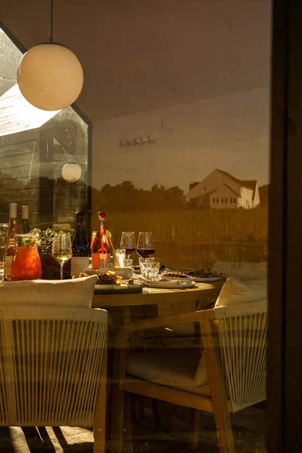 furniture, light fixture, ceiling, lighting, chair, table