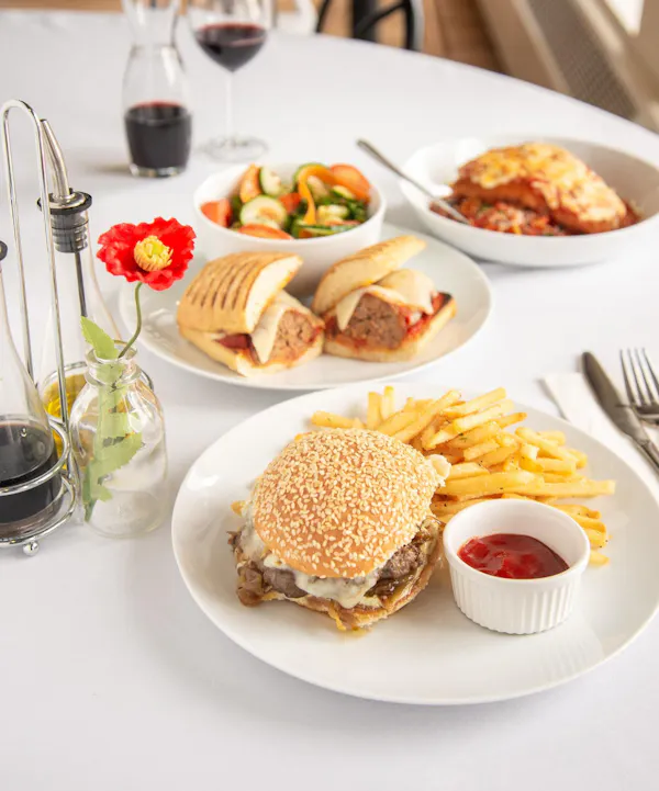 food, tableware, table, dishware, plate, ingredient