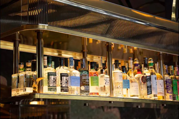 building, bottle, shelf, shelving, publication, retail