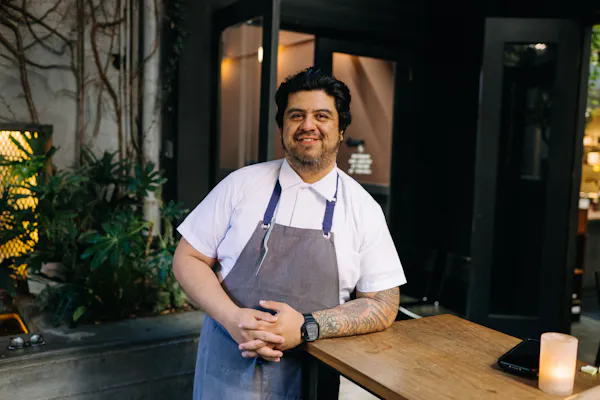 apron, chef, beard, cook