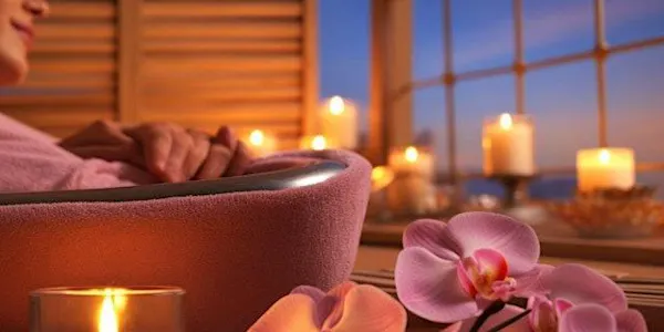 spa, candle, wax