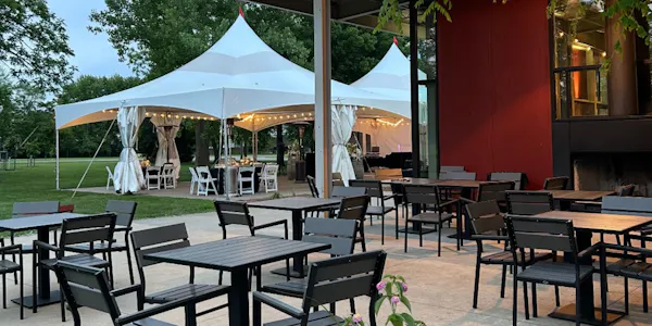 furniture, chair, table, outdoor furniture, shade, restaurant