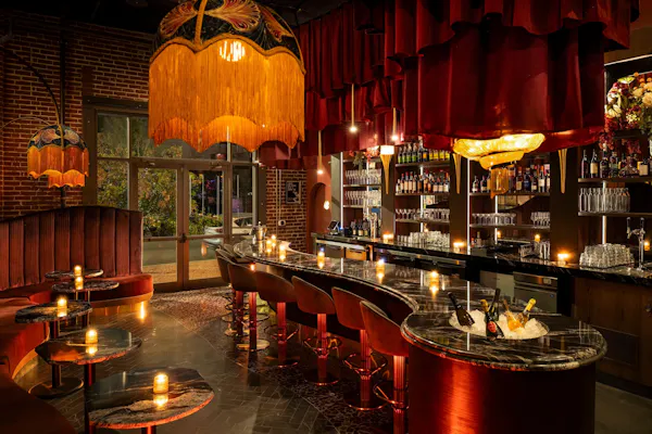 barware, bar, pub, drinking establishment, restaurant, light fixture