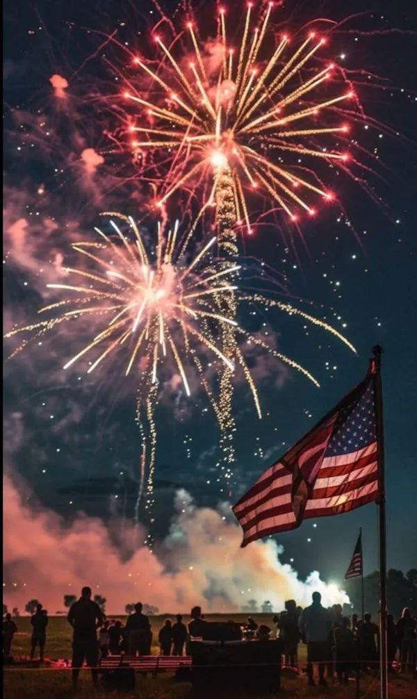 event, fireworks, flag of the united states, flag, midnight, flag day