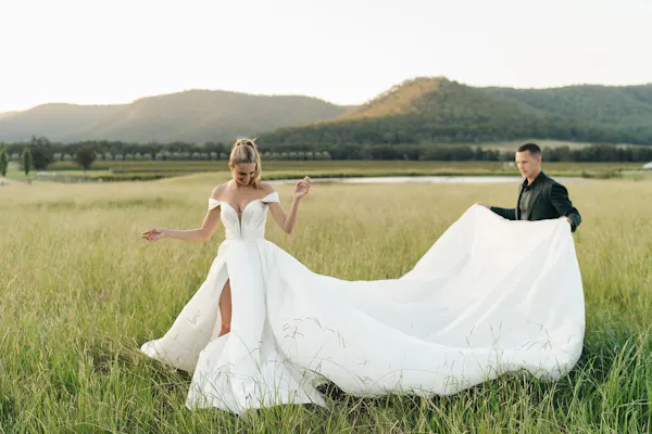 dress, wedding dress, gown, bride, bridal clothing, formal wear