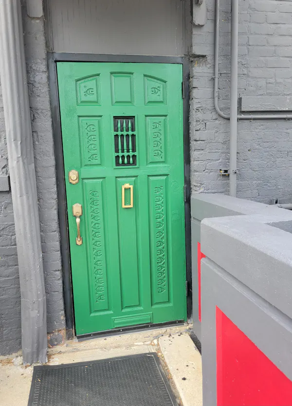 green, wall, door, home door, door handle, composite material