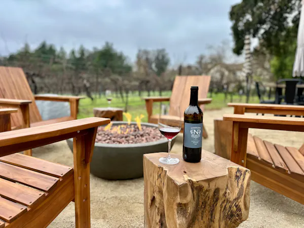 wood, alcoholic drink, furniture, outdoor furniture, bottle, liquor