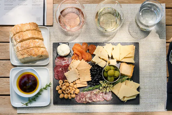 food, tableware, ingredient, finger food, cheese, meat