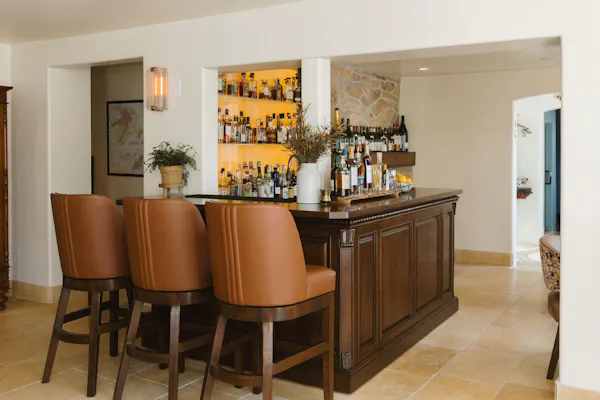 furniture, wood, flooring, bar stool, lighting, table