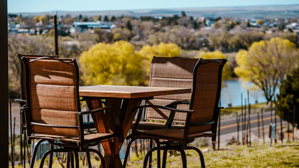 furniture, wood, chair, outdoor furniture, outdoor table, table