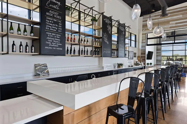 furniture, table, building, shelving, chair, floor