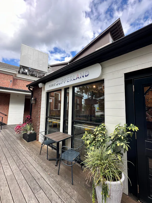 door, restaurant, chair