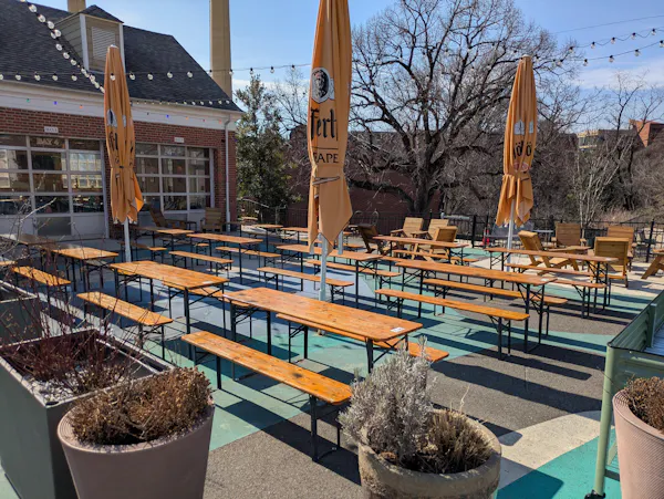 furniture, outdoor table, outdoor furniture, chair, restaurant