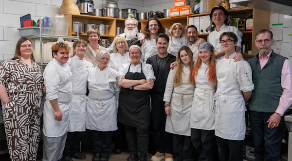 uniform, chef, cook, smile, workwear, apron