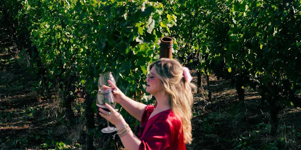 agriculture, people in nature, spring, plantation, vineyard, grapes
