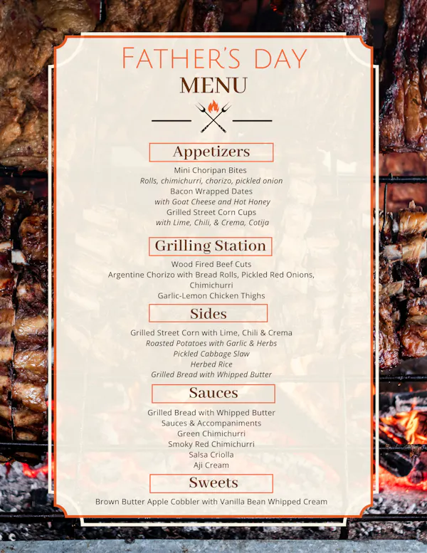 restaurant menu