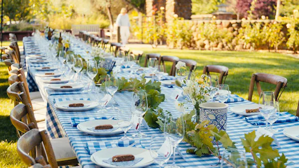 tablecloth, furniture, tableware, table, linens, event