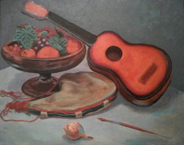 fruit, chordophone, tableware, musical instrument, produce, food