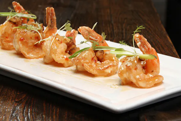 food, botan shrimp, tableware, recipe, ingredient, seafood
