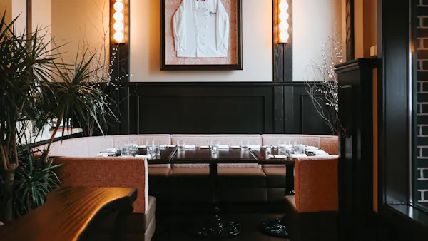 furniture, table, lighting, light fixture, restaurant, glass