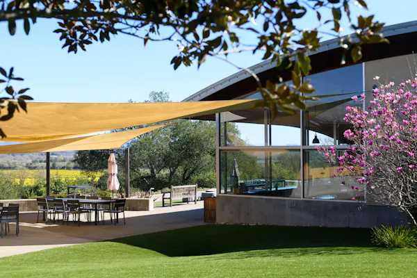 shade, land lot, garden, outdoor furniture, landscaping, lawn