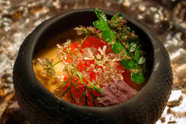 food, ingredient, soup, recipe, garnish, comfort food