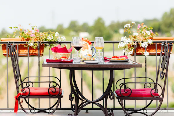 flower, table, tableware, furniture, decoration, plant
