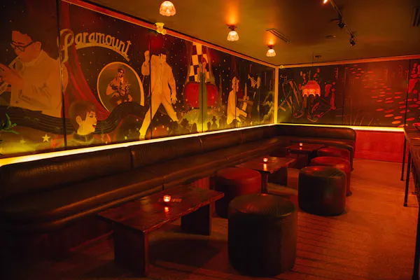 orange, fun, ceiling, party, pub, bar