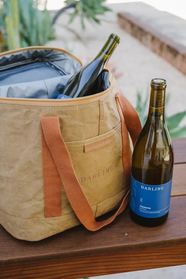 bottle, glass bottle, alcoholic drink, wine bottle, bag, alcohol