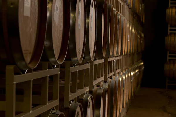 barrel, winery, wine cellar, inventory, mass production, cylinder