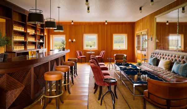 furniture, lighting, barware, wood stain, bar, light fixture
