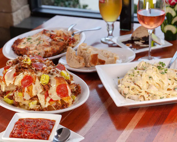 food, tableware, table, plate, ingredient, wine glass
