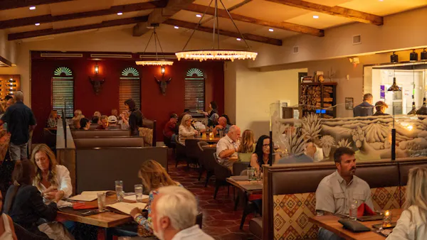 furniture, ceiling, chair, restaurant, table, customer